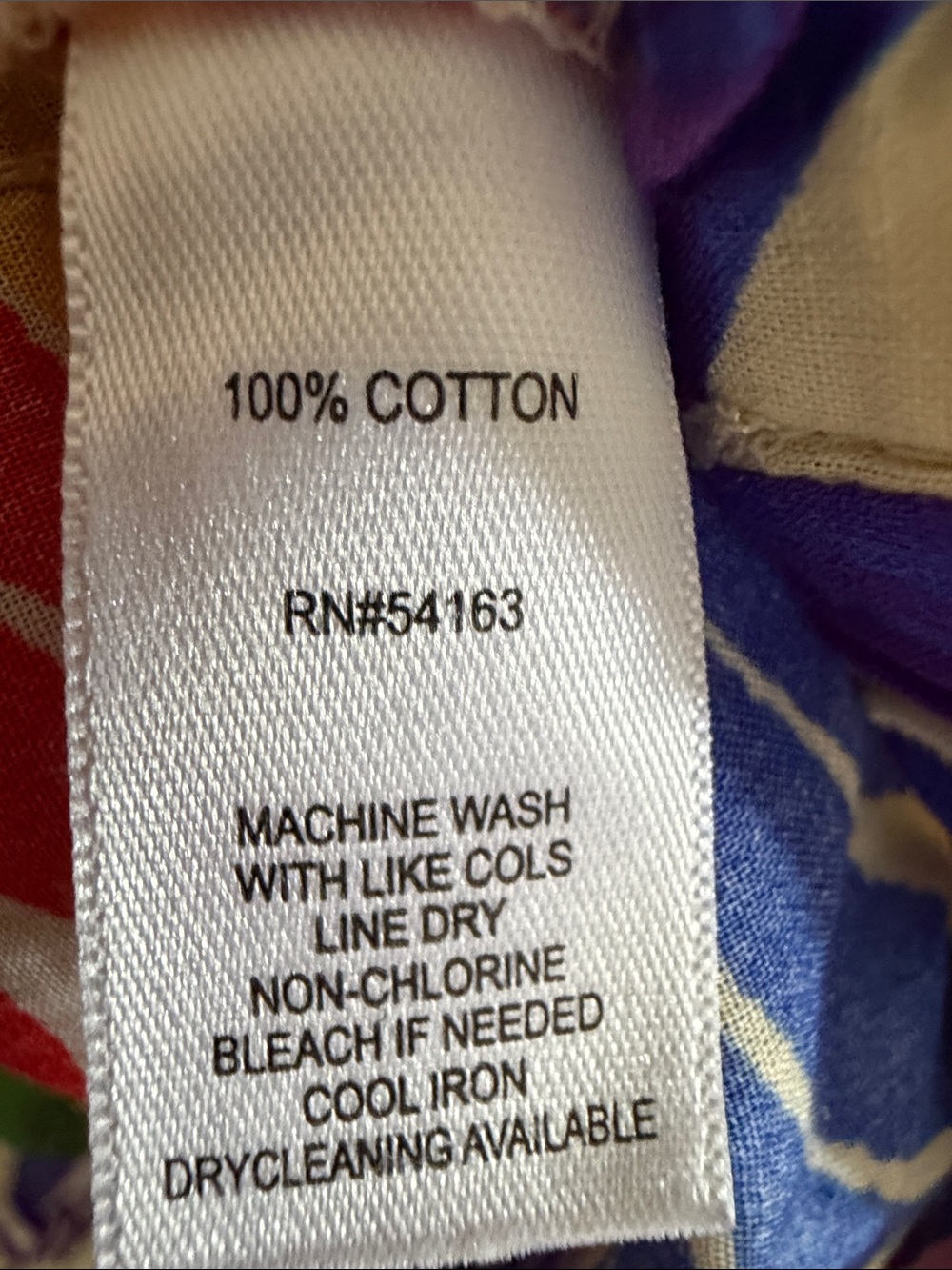 Marc New York Tropical Print Button-Front Blouse Cotton Resort Vacation Size L - Picture 4 of 13